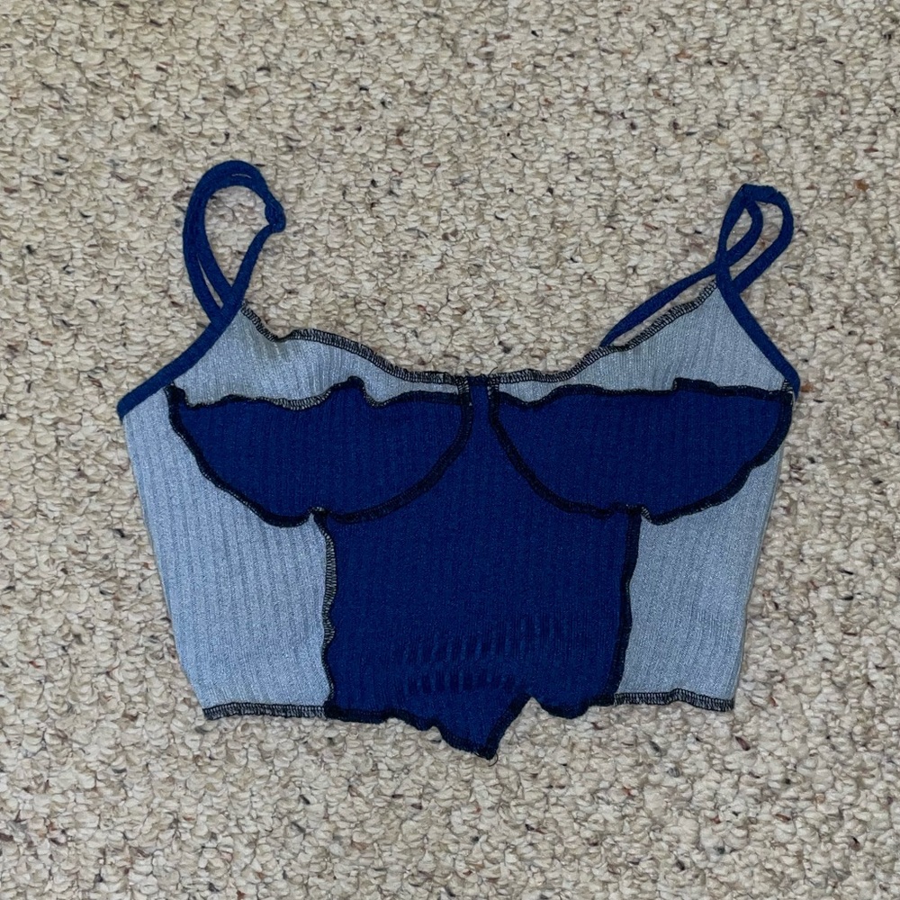 Colorblock Crop Top